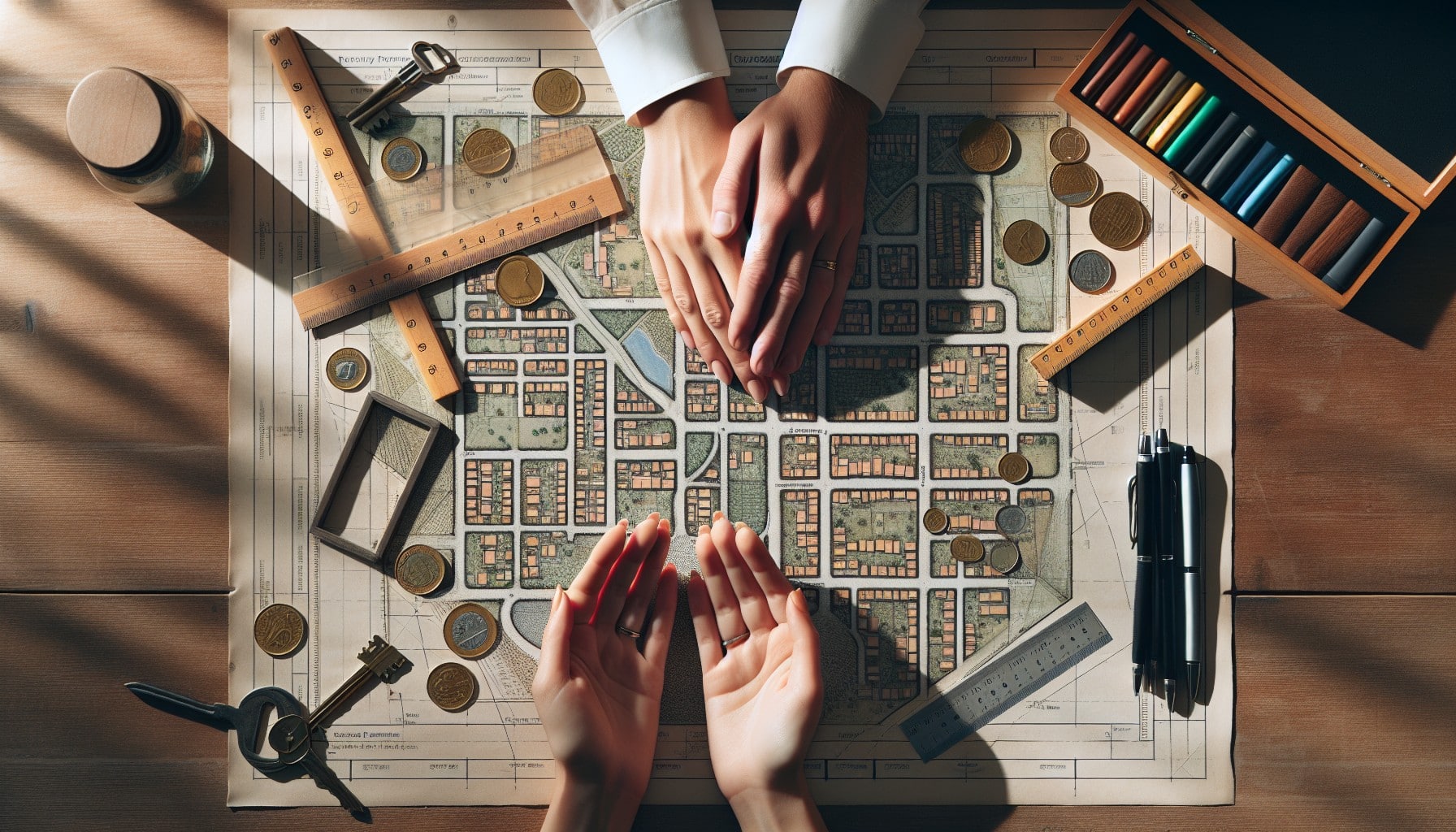 Eiendomsdeling – illustrasjon