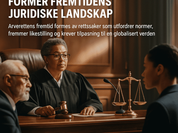 Arverett: rettssaker som former fremtidens juridiske landskap – illustrasjon